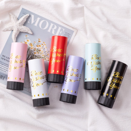 Tun de Confetti, Cyrax, Best Wishes 11 x 4 cm, Model Buline din Hartie si Folie, Alb