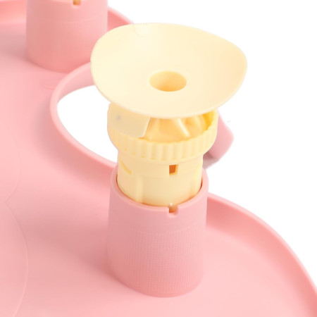 Suport de Baie Bebelusi, Cyrax, 0-12 luni, Montare pe Chiuveta/Lavoar/Cada, Ventuze Antiderapante cu Intaltime Reglabila, 50 x 24 x 12.5 cm, Roz