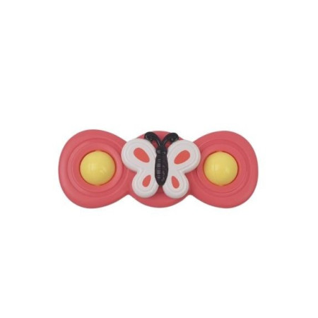 Cyrax Jucarie Spinner pentru copii cu 2 laturi, Spinimals Fluture, Roz