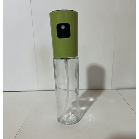 Pulverizator Ulei, Otet, Cyrax, din Sticla, 100 ml, Reincarcabil, 18.3 x 4.3 cm, Masura 90 ml, Capac Mat, Verde