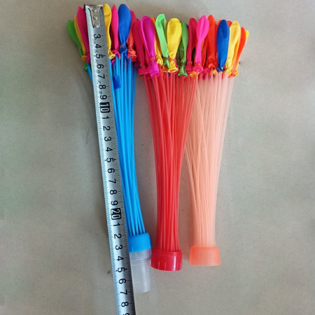 Set 111 Baloane din Latex, Cyrax, Aqua Party, Sistem de Umplere Rapida, 10 cm Diametru, Multicolor