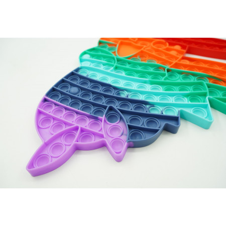 Jucarie antistres din silicon Cyrax, Pop it Now and Flip It ,Pikachu ,Multicolor