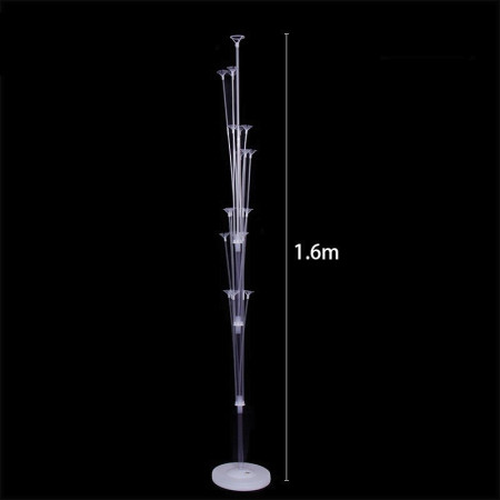 Suport pentru Baloane, Cyrax, cu Un Strat, pentru 19 Baloane, 160 cm, Transparent