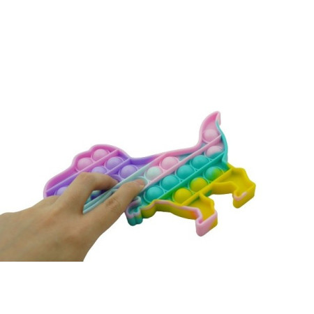 Cyrax Jucarie Pop it Now & Flip it, Push Bubble Dinozaur Multicolor