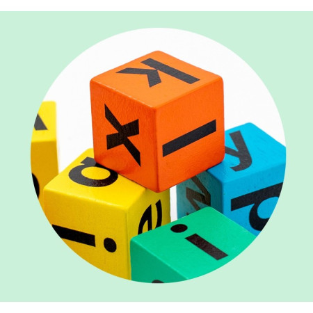 Joc cu Blocuri din Lemn, Cyrax, Formare Cuvinte, Cartonase cu Obiecte si Animale, Clopotel, Joc pentru 4 Persoane, 3 Ani+, 28x15.5x5 cm, Multicolor