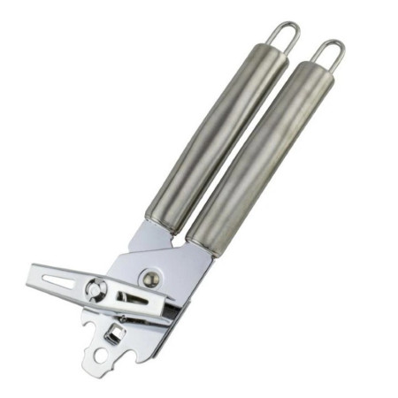 Deschizator conserve Cyrax, material inox, ergonomic, gri
