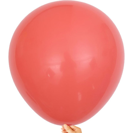 Set 12 Baloane, Cyrax, din Latex Macaroon, 30 cm, Rosu