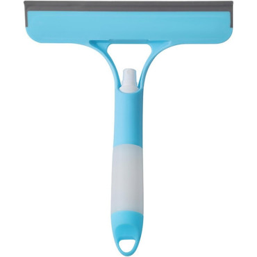 Racleta de Curatare 3 in 1,  Multifunctional, Pentru Casa si Masina, Pulverizator de Spray, Racleta din Silicon si Burete, 21.5 x 25.7 cm, Albastru