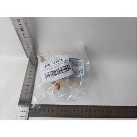 Jucarie mecanica pentru copii Cyrax, pestisor haios, cu cheita, distractiv, se taraste, se misca, 11 x 9 x 7.5 cm cm, portocaliu