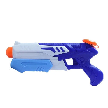 Pistol cu Apa pentru Copii, Cyrax, Rezervor 300ml, Maner de Transport, Pentru Piscina/Plaja, Lungime 31.5 cm, Jucarie Distractiva, 3ani+, Albastru/Alb