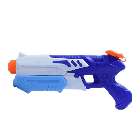Pistol cu Apa pentru Copii, Cyrax, Rezervor 300ml, Maner de Transport, Pentru Piscina/Plaja, Lungime 31.5 cm, Jucarie Distractiva, 3ani+, Albastru/Alb