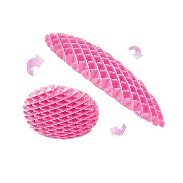 Jucarie Worm Fidget de Decompresie, Cyrax, Anti Stres, Dimensiune Compacta 10 cm, Dimensiune Extinsa 24.5 cm, Roz