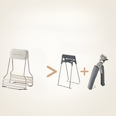 Clema pentru Boluri, Cyrax, Anti-Alunecare, din Silicon, de Uz Casnic, Rezistent la Temperaturi Inalte, 17.6x11.5x5.15cm, Gri