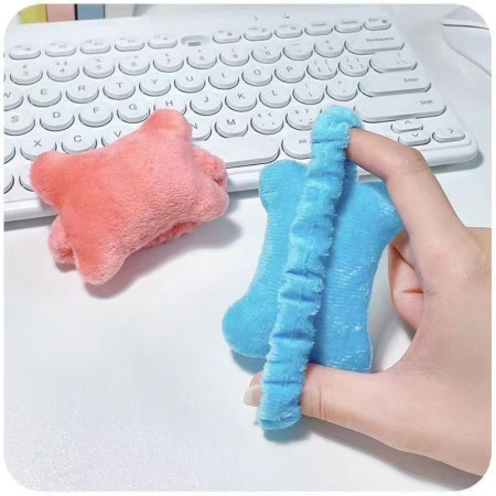 Suport de Mana,  Pernuta pentru Incheietura cu Banda Elastica, pentru Mouse, Moale, 7.5 x 7 cm, Albastru