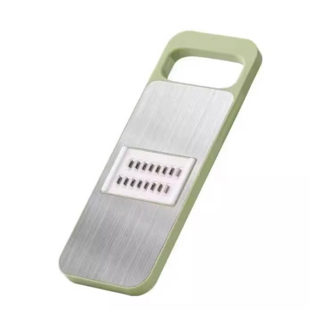 Set Multifunctional din 7 Piese, Cyrax, pentru Taierea si Maruntirea Legumelor, Uz Casnic,din Otel Inoxidabil, Gri-Verde