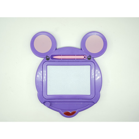 Tabla Magnetica pentru desen Cyrax, Pix, forma Soricel, dimensiuni 23x26.5 cm, Dezvolta Creativitatea, Mov