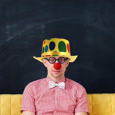 Palarie Decorativa, Cyrax, Pentru Petreceri, Model Clovn, Multicolor