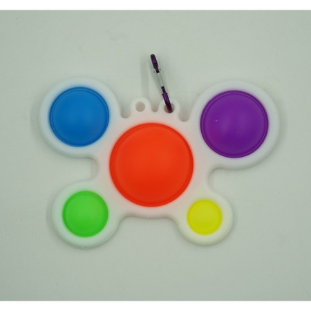 Jucarie Antistres Cyrax - Fidget Toy, Simple Dimple, Crab, Multicolor