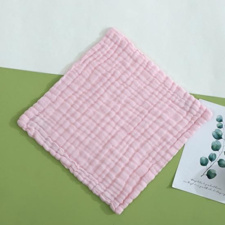 Prosop Absorbant, Cyrax, din Bumbac, 6 Straturi, 30 x 30 cm, Roz