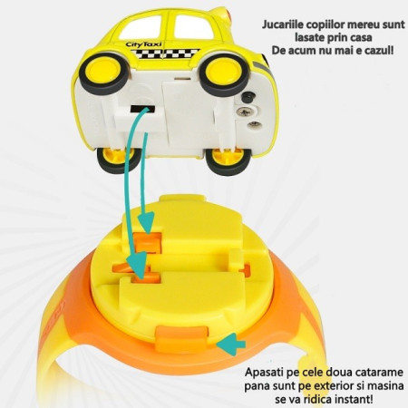 Jucarie pentru copii, Cyrax, Masina-ceas, Galben