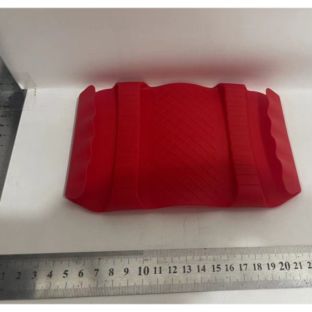 Suport de Silicon Multifunctional de Mana, Cyrax, pentru Cuptor, Alimente Fierbinti, Carne, Izolare Termica, Anti-alunecare, 18x12x1.5 cm, Rosu