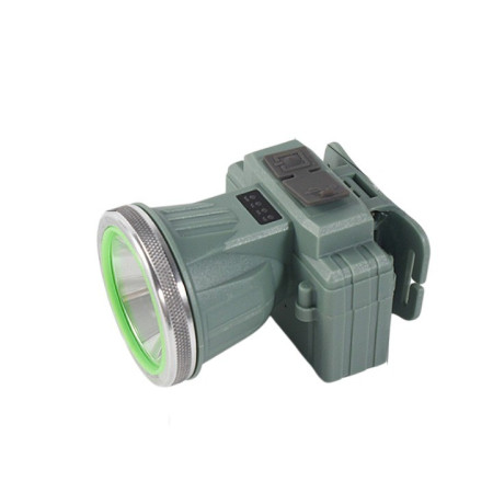 Lanterna LED de Montat pe Cap,  cu Raza Lunga de Zoom, Reincarcabila USB, Far Telescopic, Rezistent la Apa, Reglabil, pentru Pescuit in Aer Liber, Camping, Lumina Puternica, Lanterna, 8.6x7.5x6.5cm, Verde Deschis