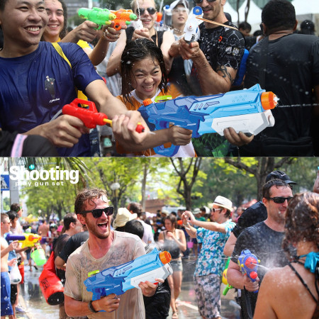 Pistol cu Apa pentru Copii, Rezervor, Pentru Piscina/Plaja, Cyrax, 6ani+,  Albastru, 600ML