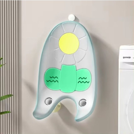 Suport de Baie Bebelusi, Cyrax, 0-12 luni, Montare pe Chiuveta/Lavoar/Cada, Ventuze Antiderapante cu Intaltime Reglabila, 50 x 24 x 12.5 cm, Alb