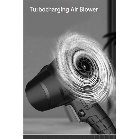 Suflanta de Aer Multifunctionala Portabila, Cyrax, Incarcare Auto, pentru Gratar, Masina, Indepartare Frunze si Praf, 1500 mAh, Viteta de Rotatie 25000 RPM, 2 Baterii de Li si Incarcator, Rosu