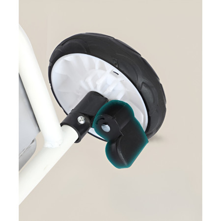 Carucior Sport Cyrax 3in1, 6-36 Luni, Reversibil, Pliabil, Tavita pentru Masa, Pozitie de Somn, Centura de Siguranta, Roti 360, Suport Pahar, Copertina pentru Soare, 32x63x95cm, Verde Model Frunze