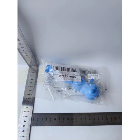 Jucarie mecanica pentru copii Cyrax, omida haioasa, material ABS, cu cheita, distractiva, se taraste, se misca, 15 x 4 cm, albastru