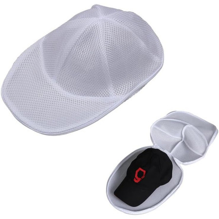 Husa de Spalare Sapca,  pentru Masina de Spalat, din Poliester, Circumferinta 53 cm, cu Fermoar, Alb