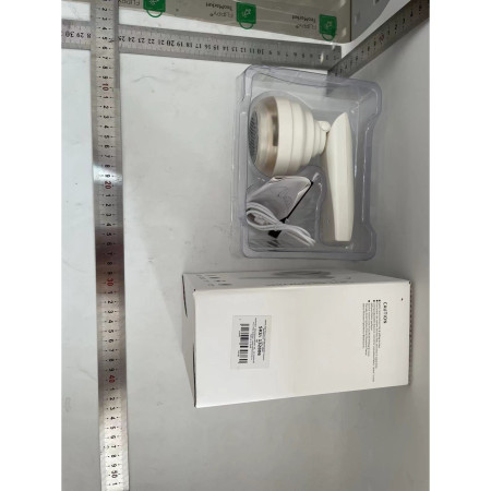 Aparat Pentru Curatat Scame, Par Si Praf,  Trimmer pentru Diferite Tipuri De Material, Cu Lame Din Otel Inoxidabil, Maner Flexibil, Incarcare Prin USB, 13x8 cm, Alb