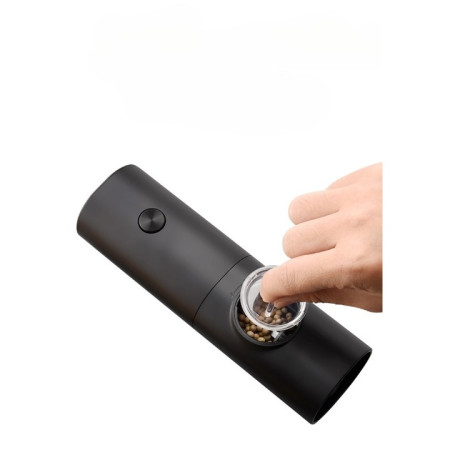 Rasnita Electrica pentru Cafea si Condimente, Cyrax, Cutit de Macinare din Otel Inoxidabil, Incarcare cu Baterii, Optiuni Diferite de Macinare, Usor de Manevrat, 18x5.5cm, Negru