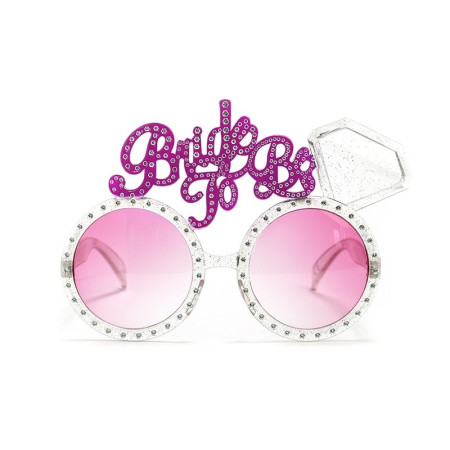 Ochelarii Decorativi, Cyrax, Tema Nunta, Model Bride to Be, din Plastic, Roz