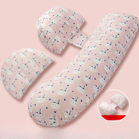 Set Perna pentru Gravide,  Husa Detasabila,Utilizare in Forma H si U, Reglabila, Latime Ajustabila, Proactive, Roz Deschis