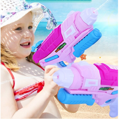 Pistol cu Apa pentru Copii, Rezervor, Pentru Piscina/Plaja, Cyrax, 6ani+,  Roz, 600ML