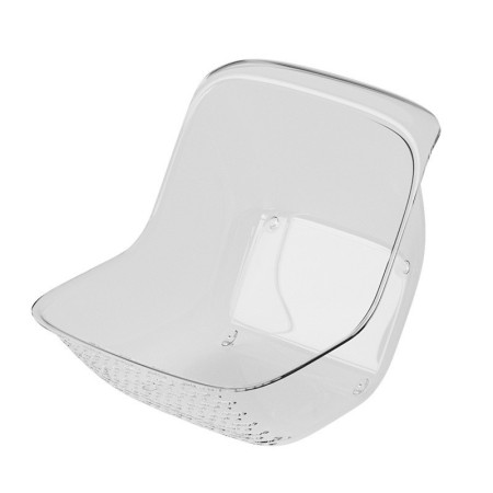 Cos de Spalat Legume/Fructe, Cyrax, cu Scurgere Apa, din PET, 15.5 x 18.6 x 16.2 cm, Transparent