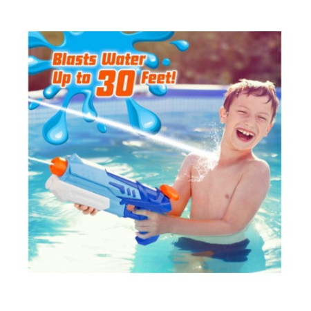 Pistol cu Apa pentru Copii, Rezervor, Pentru Piscina/Plaja, Cyrax, 6ani+,  Albastru, 300ML