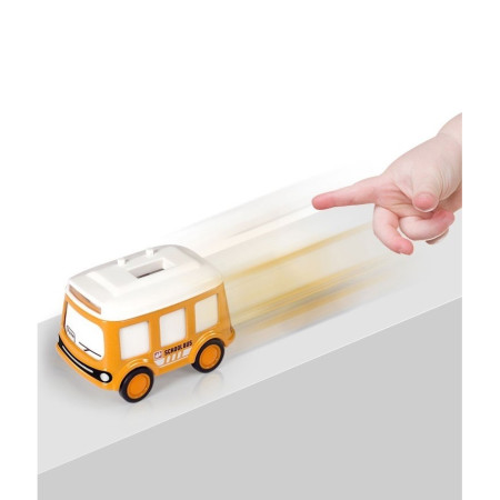 Jucarie pentru copii, Cyrax, autobuz-ceas, Portocaliu