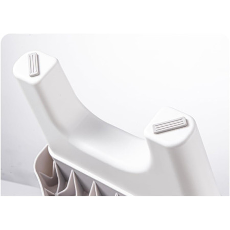 Scaunel WC, Cyrax, Tratament Impotriva Hemoroizilor si Constipatiei, Scaun Inaltator WC Copii, Suport Picioare WC, Taburet Inaltator Pozitia Corecta Ghemuit Pe WC, Plastic Rezistent, 17x22x38 cm, Alb