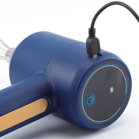 Mixer Electric fara Fir, Cyrax, pentru Uz Casnic, pentru Oua Smantana Frisca, Maner Plastic, Usor de Utilizat si Depozitat, 3 Accesorii, Albastru Inchis